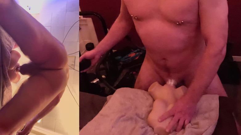 ScottyNaughty69: Follando mi juguete con dos ángulos al mismo tiempo!