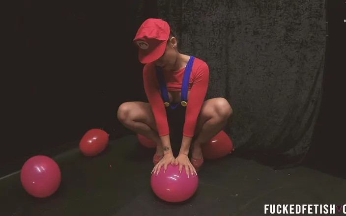 Fucked fetish: B2p Mario Bros Cosplay Red Balloons Pop High Heels