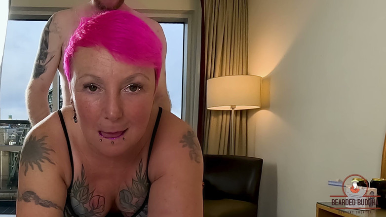 Bearded Buddha: Lydia H. Tattooed MILF POV Anal &amp; Cum on Feet 4K