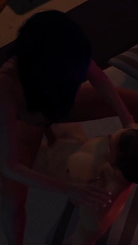 คู่หูอาชญากรรม เย็ดท่าสาวขย่ม - 3D Porn Cyberpunk