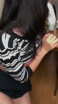 Japanese Babe Gets Her Hairy Pussy Drilled on the Table by a Guy While His Friend Rests