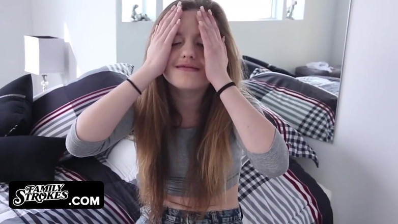 Family Strokes: Attractive bratty step sister with thick ass begs big stepbro...