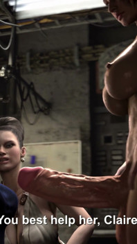 Persistent Evil 2 / Futa Excella & Futa Jill X Claire Redfield