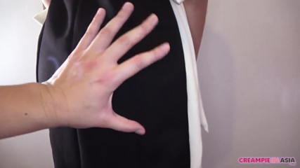 Creampie In Asia: At the end, creampied. She smiled.