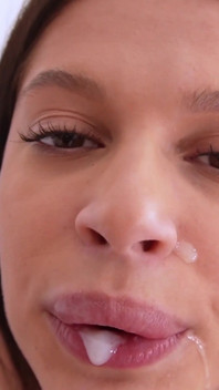 Asandra Dewy Has Pantyhose Tryout and Sucks Cock Like Dirty Slut