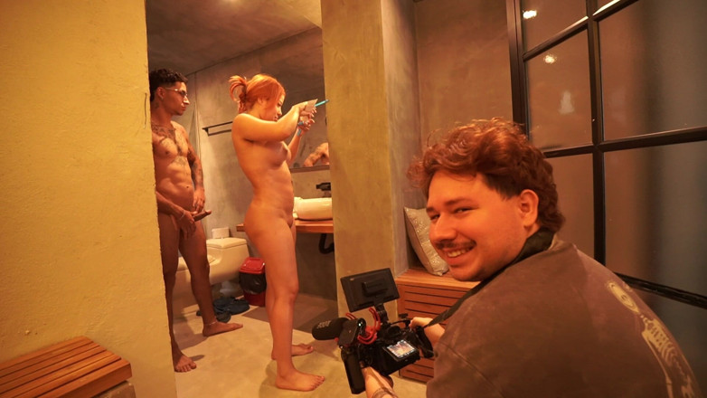celestealba: Dietro Le Quinte! Scopo Il Cazzo Di Thiago Nel Bagno...