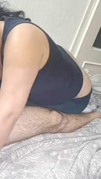 She Started to Suck My Cock and Shows Her Cum in Her Mouth