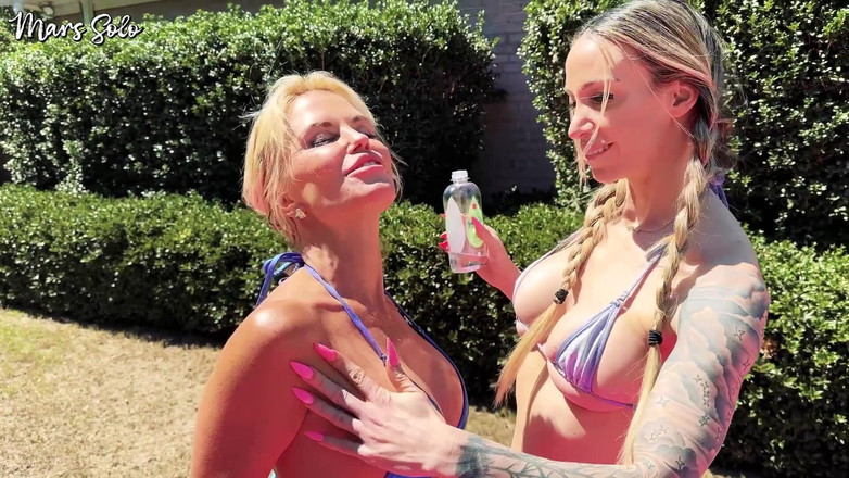Mars solo: Cezalandırma turunda belden bağlamalı yağlı seks güreşi - mars solo ve...