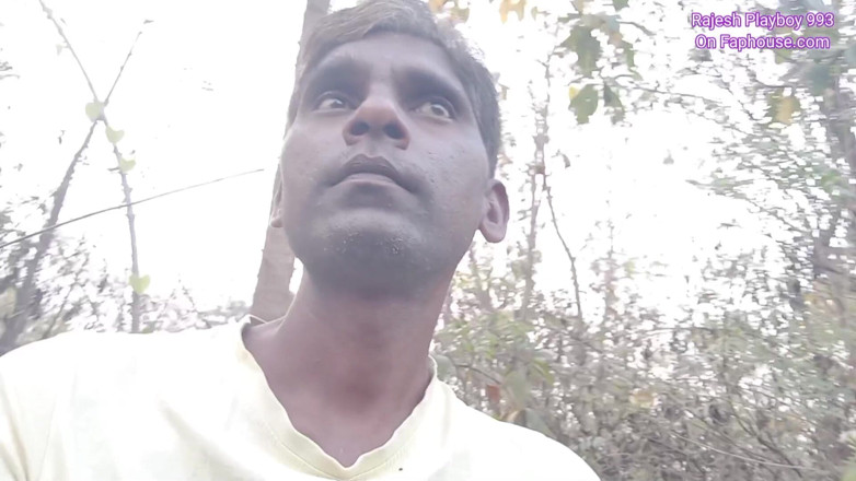 RajeshPlayboy993: Rajesh Playboy 993 Outdoor Masturbating Big Cock and Cumming