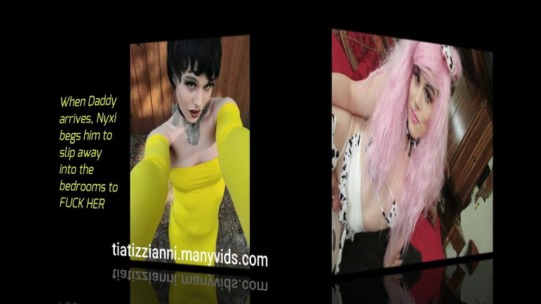 Tia Tizzianni Productions: Nyxi Leon: Ohromující v otevřeném prsou korzetu Deepthroat ošukaný výstřik