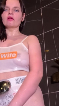 In Wet Clothes in the Shower