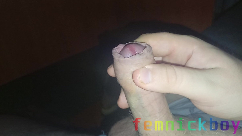 femnickboy: Fat Dude Jerks off His Veiny Cock and Cums