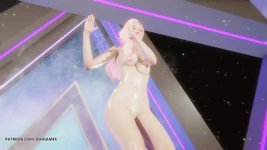 [एमएमडी] ive - प्यार गोता ahri seraphine सेक्सी नग्न नृत्य 4k 60fps