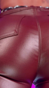 Booty Talk #3- Ebony Femdom Goddess Rosie Reed Ass Worship Mental Domination Tease and Denial Leather Pants