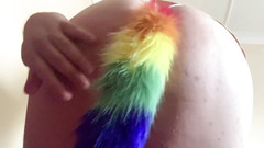 BubbleButt45: Rellenando mi agujero cachonda con todo