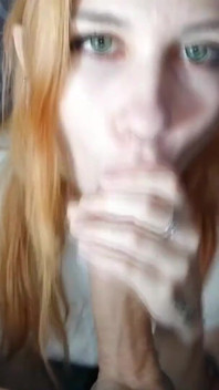 Cum in mouth a redhead babe