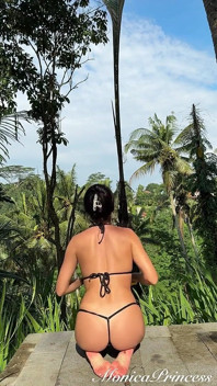 Outdoor Workout for Back, Arms and Ass in Micro Bikini