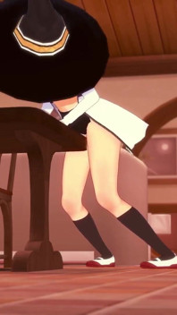 테이블 모서리에 문지르는 Roxy | 무쇼쿠 시제이 헨타이