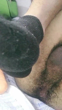 私の巨大な黒いディルドで長いお尻遊び