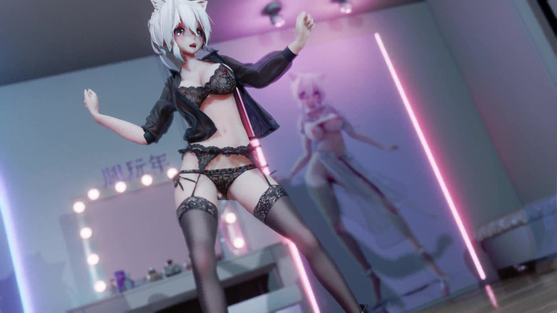 MikuMotion: Gfriend-mago Antik Tarzı; Zarif Cheongsam; Kasıksız siyah çorap