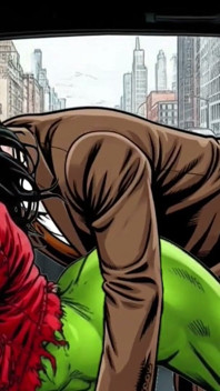 Horny Bitch Gets Her Dose of Sexual Pleasure in a Taxi. Cartoon Comic
