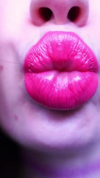 CEI Pink Lipstick Kiss and Spit Fetish Custom
