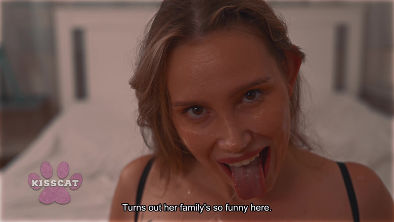 KissCat: Family House S1e6: Kongkek taboo Kisscat yang ditutup mata dengan...