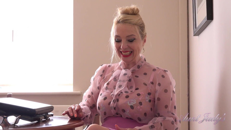 Aunt Judy's: Auntjudys - Busty Mature Boss Lady Lucy Gresty Interviews You for...