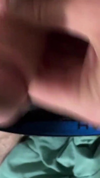 Rubbing My Uncut Cock