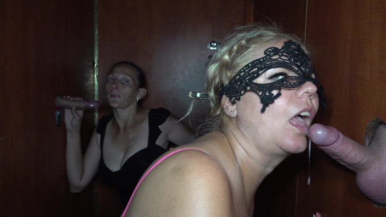 TuttiFruttiClub: Vicky and Jenny Glory Hole Blow