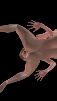Animated Shemale Porn - Shemale & Man 69 While Girl Strap on Fucks Shemale Ass