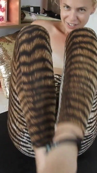 Splits Training Leopard Print Tease Day 3