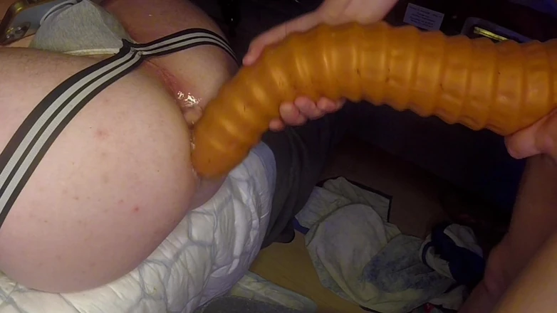 Ff couple xx: Hard Pegging 16 tum, slarvig rosebud hon älskar det