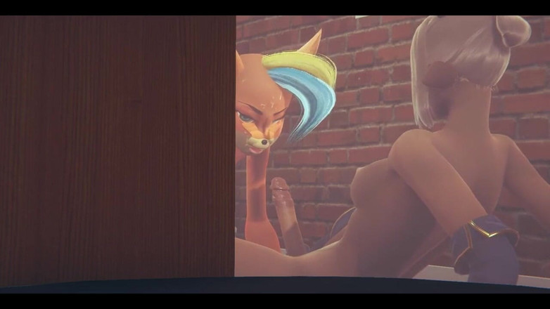 HentaiTubes: Furry Hentai - Foxy Je ošukaná Futanari Deer - japonská asijská manga...