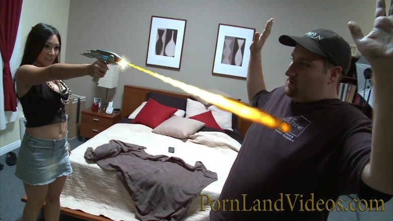 Pornland videos: Hardcore doggy style with a brunette and cum in mouth