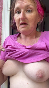 Pissing Outdoors Followed by Chatting with My Tits Out