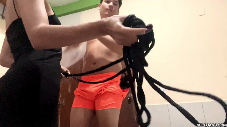 Selfgags femdom bondage: Chin la gagica de pe Tinder: Provocarea legării Dianei cu...
