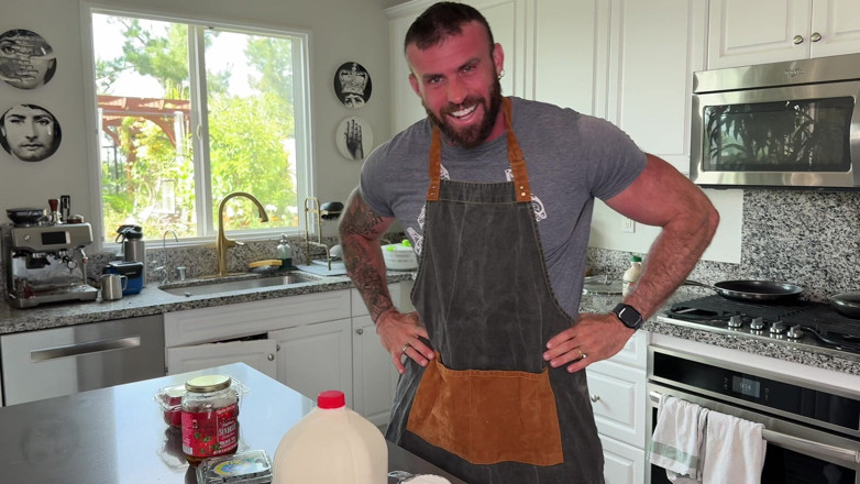 Huge Ajax: Sexy Chef Cooks with a Boner and Cups