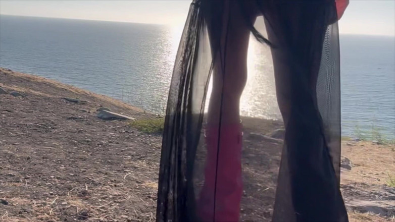 Artemisia Love: Artemisia Love Sexy Outdoor Hiking Session Solo Big Tits Close...