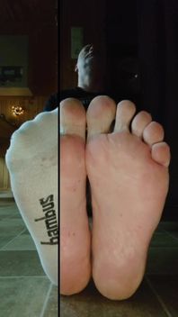 Sexy Feet in White Sneaker Socks