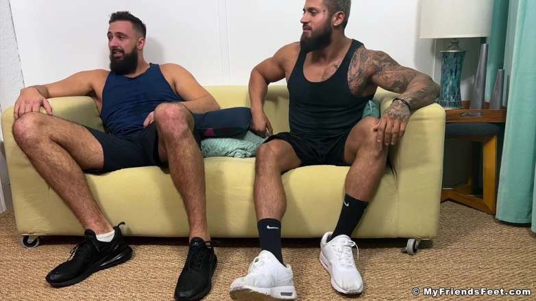 My friends feet: Thom Worships Maui &amp; Zeek