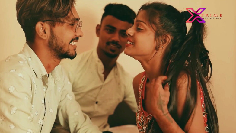 Indian Erotica: Der heißeste indische dreier-sex mit schönem mädchen