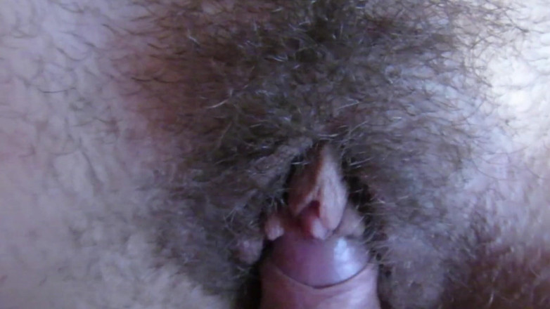 Cuteblonde666: Close up hard swollen clit hairy pussy teasing with his...
