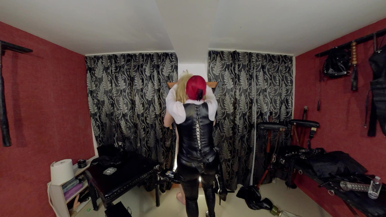 SassyTiff: Fucking slave with strapon