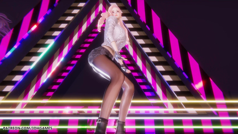 3D-Hentai Games: [Mmd] Blackpink - Whistle Ahri Akali Seraphine Sexy Striptease Dance League...