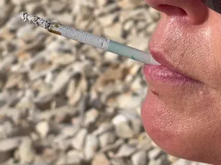 Aqua Pola: Smoking Cigarettes on the Beach