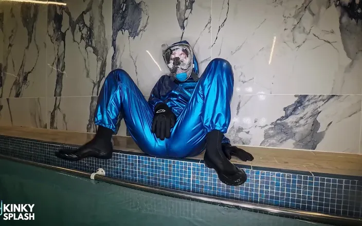 UKCuteGirl: Latex Lagoon: the Double-suit Secret with Full Face Snorkel Mask