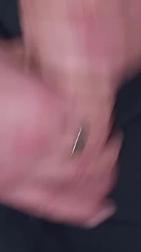 Amateur Elegant Cumshot | Moans and Intense Handjob with Strong Orgasm and Elegant Dress - Sexy and a Big Dick