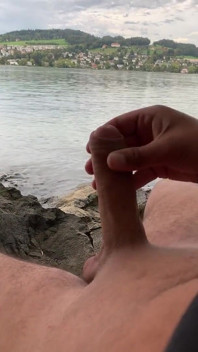 Young Solo Jerk at Lake