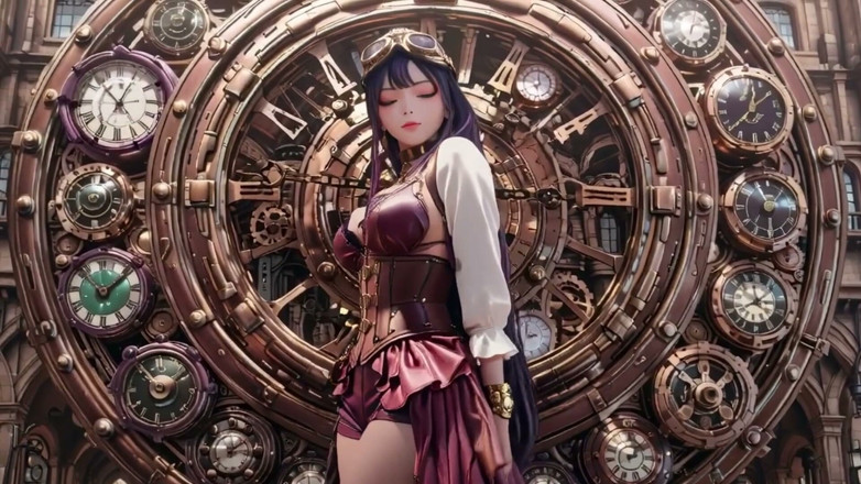 Seraphina Vale: Purple Hairs in a Steam Fantasy!